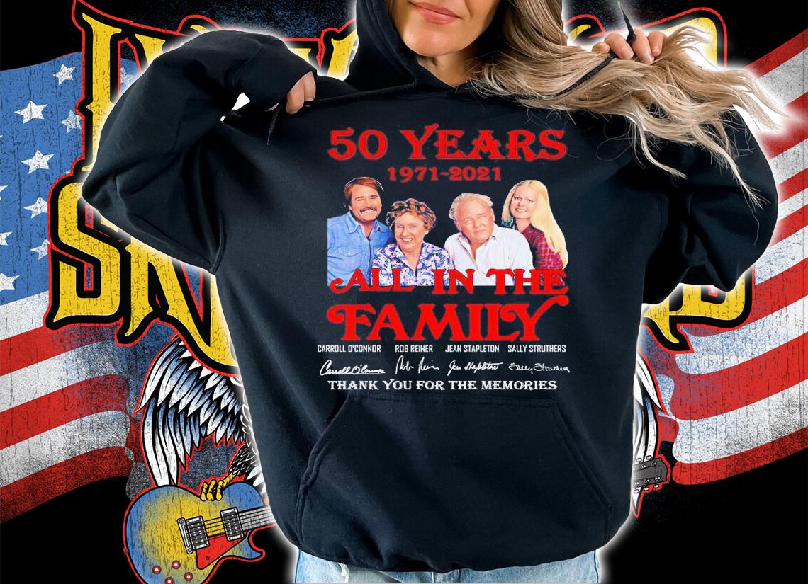50 years 1971 2021 All In The Family thank you for the memories shirt