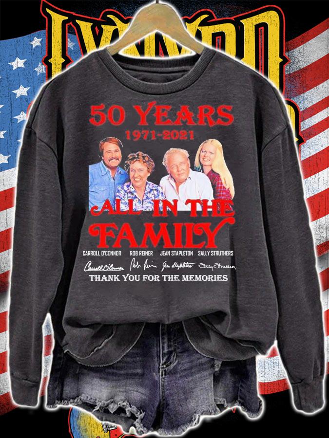 50 years 1971 2021 All In The Family thank you for the memories shirt