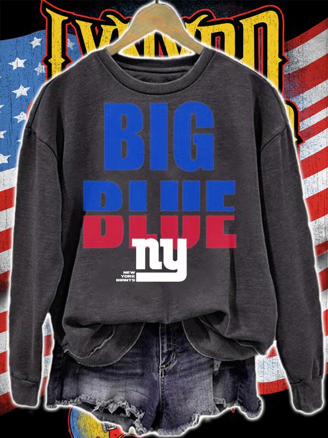 New York Giants big blue Legend Local Phrase Performance shirt sweatshirt