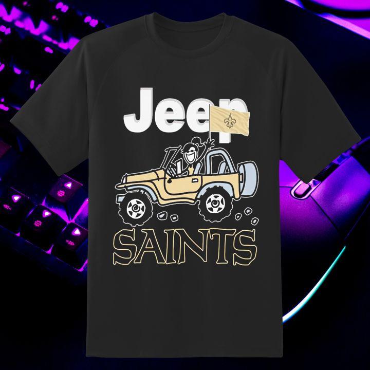 Jeep Girl New Orleans Saints T-Shirt