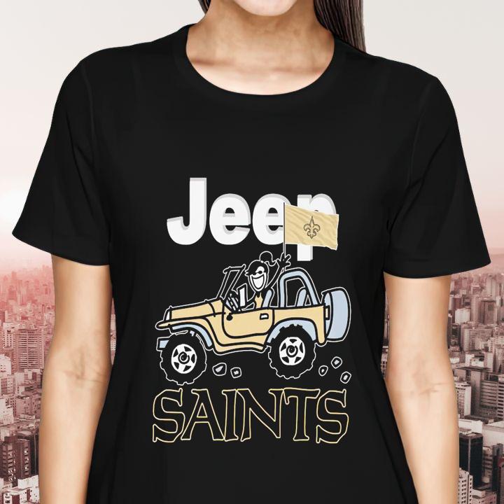 Jeep Girl New Orleans Saints T-Shirt womenshirt