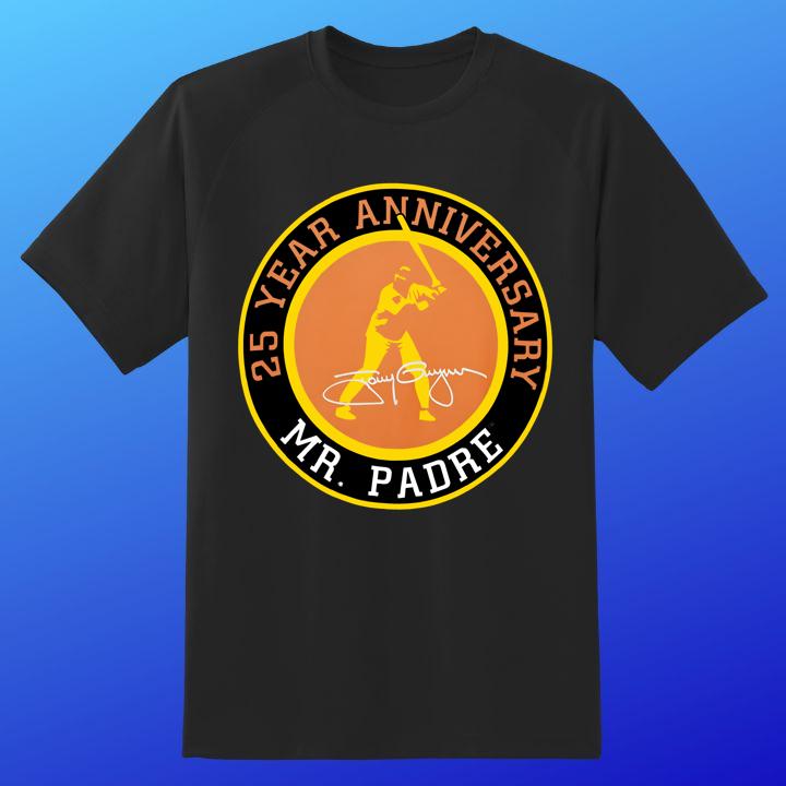 Padres Tony Gwynn Mr. Padre 25 Years Anniversary Autographed Signed Shirt