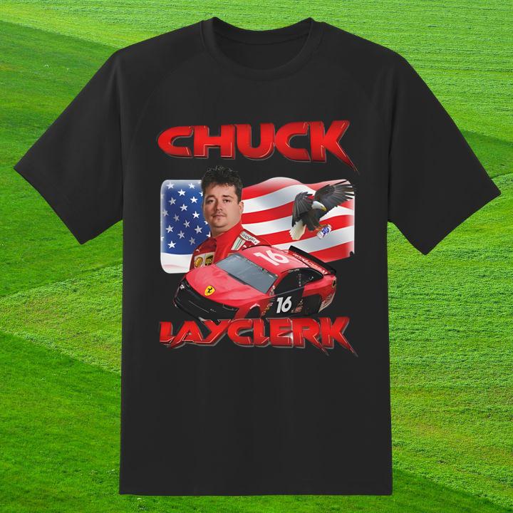 Charles Chuck Layclerk Racing Usa Flag Shirt