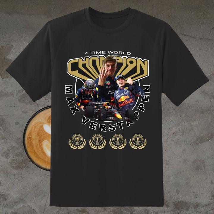 Max Verstappen 4 Time F1 World Champion T-Shirt