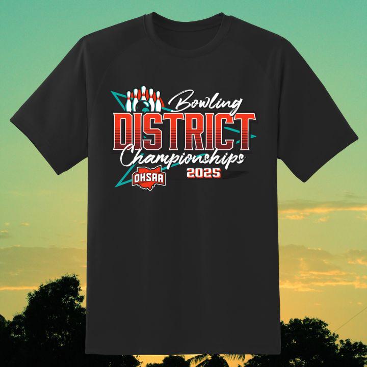 2025 Ohsaa Bowling Districts Championships Logo Shirt