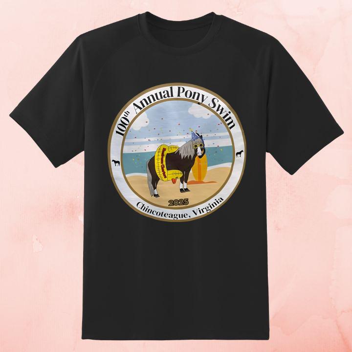 Chincoteague Pony Swim 2025 Shirt - 100th Anniversary Virginia