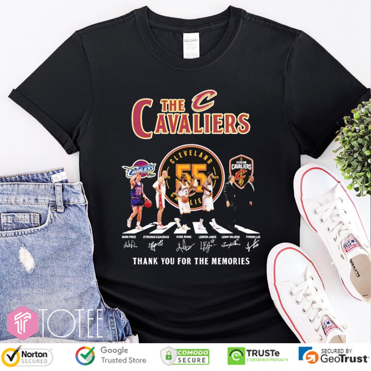 The Cleveland Cavaliers Abbey Road Signatures t-shirt