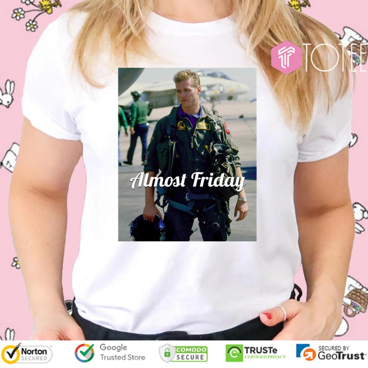 Almost Friday Top Gun Val Kilmer The Iceman T-shirt