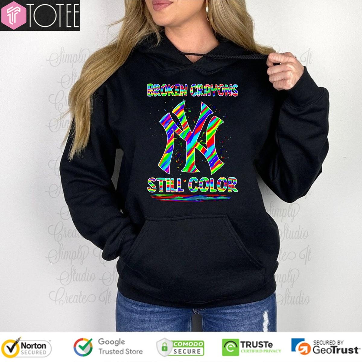 New York Yankees Broken Crayons Still Color hoodie