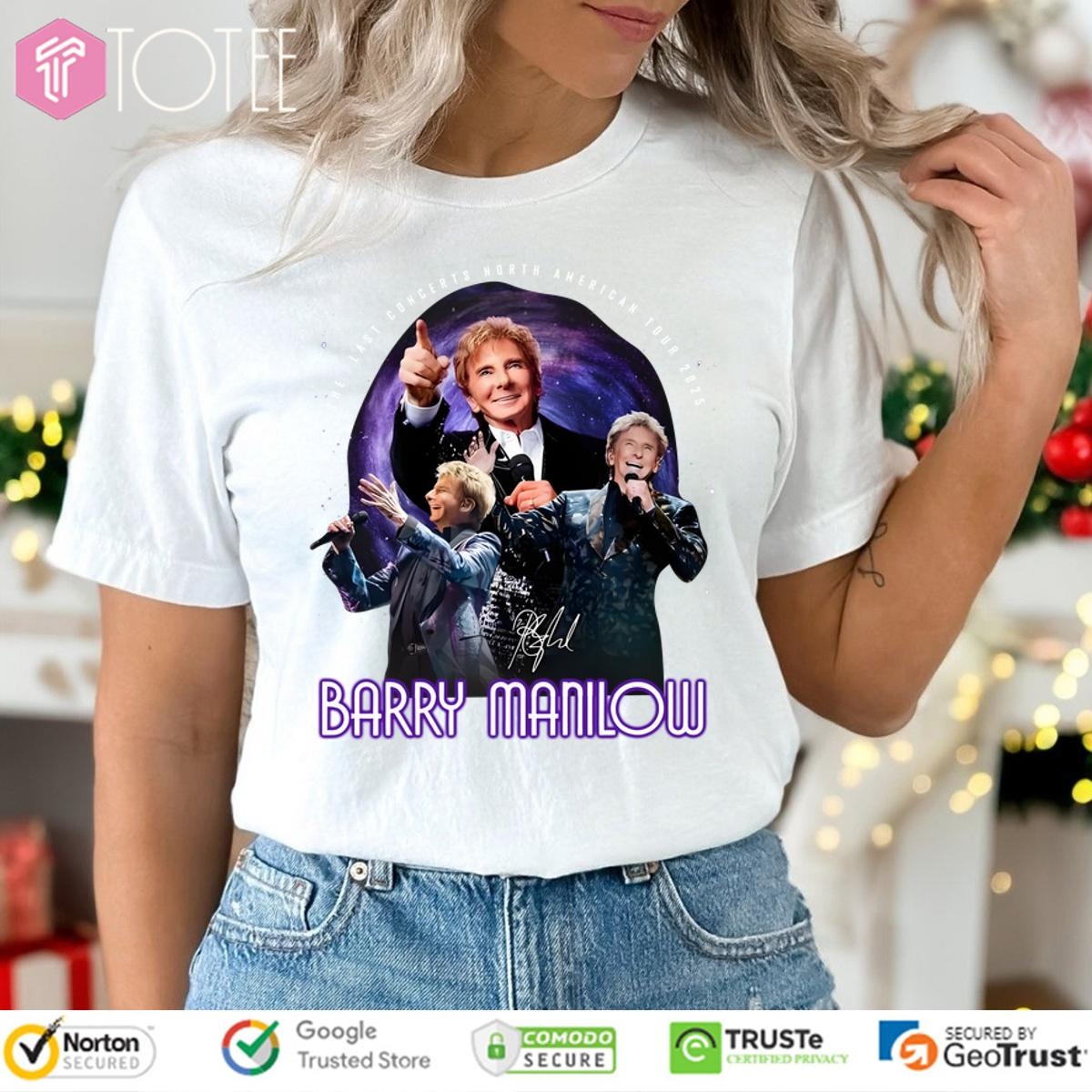 Last Concerts: Get Barry Manilow 2025 Tour Tee (Limited!)