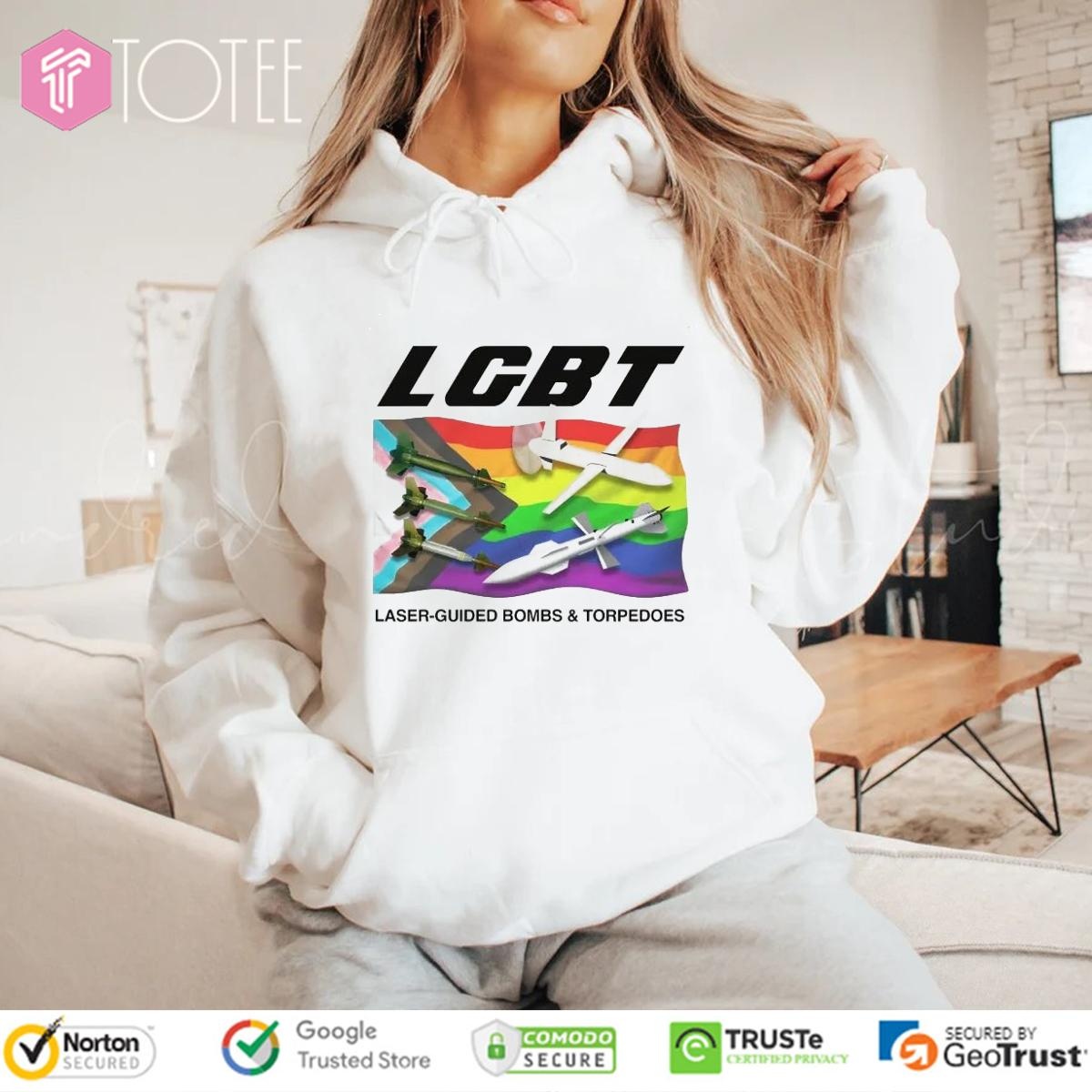 Lgbt Pride Flag Laser-Guided Bombs And Torpedoes Hoodie