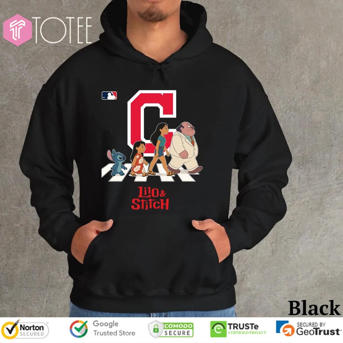 Cleveland Indians Lilo And Stitch Abbey Road Cleveland Guardians Hoodie