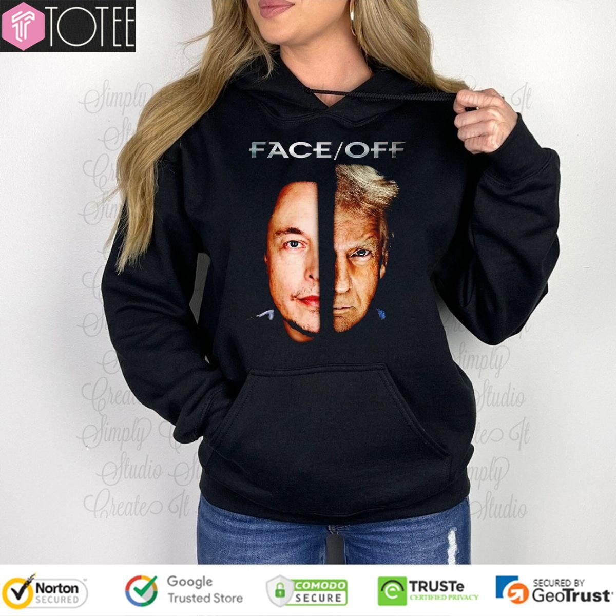 Elon Musk Trump Face Off Hoodie