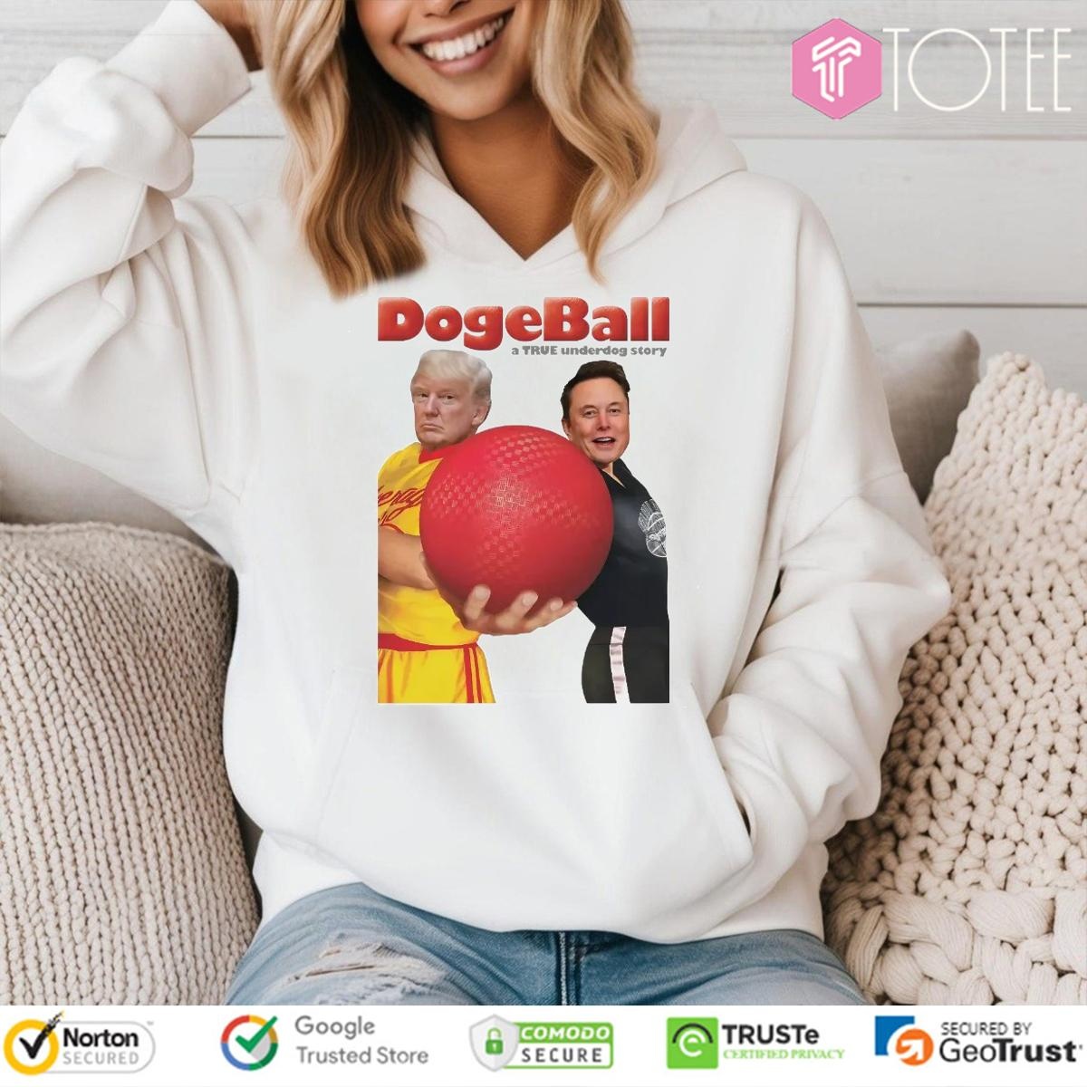 Elon Musk Vs Trump Dodgeball A True Underdog Story Hoodie