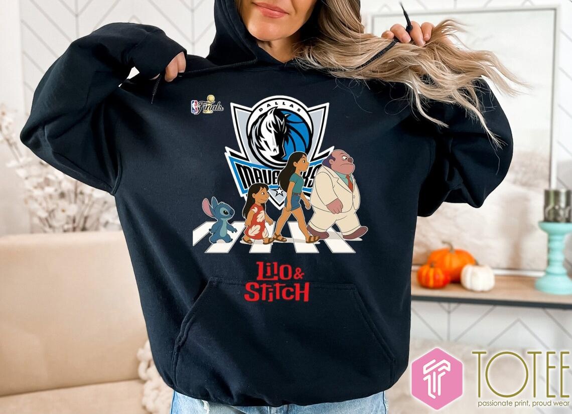 Lilo And Stitch Abbey Road Dallas Mavericks Nba Finals Hoodie