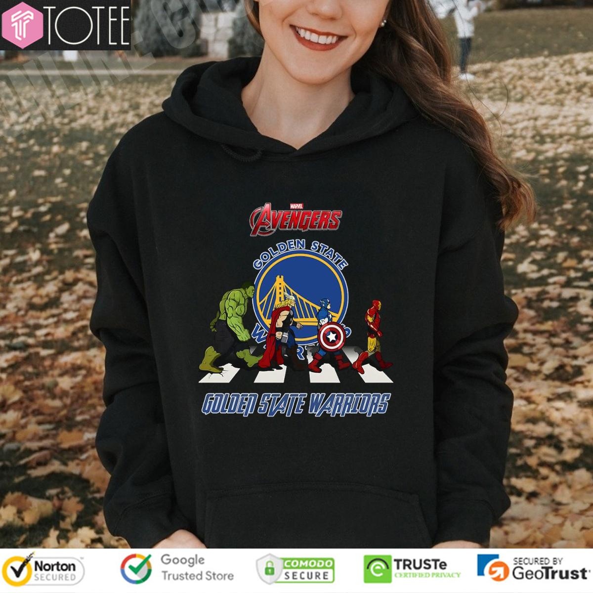 Marvel Avengers Abbey Road Golden State Warriors Nba Hoodie