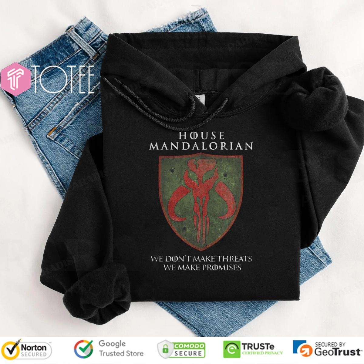 House Mandalorian Star Wars Game Of Thrones House Stark Hoodie