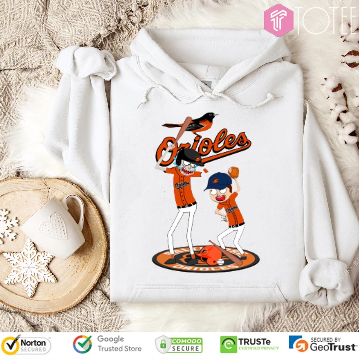 Rick And Morty Baltimore Orioles Baseball Hoodie