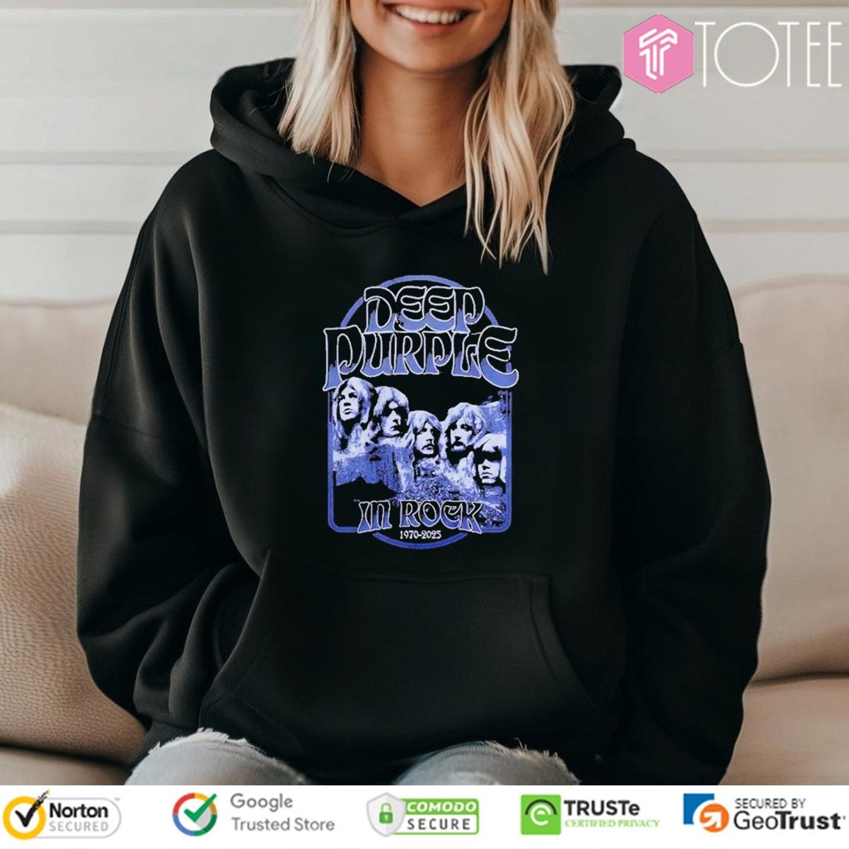 Deep Purple In Rock 1970-2025 Album Vintage Hoodie