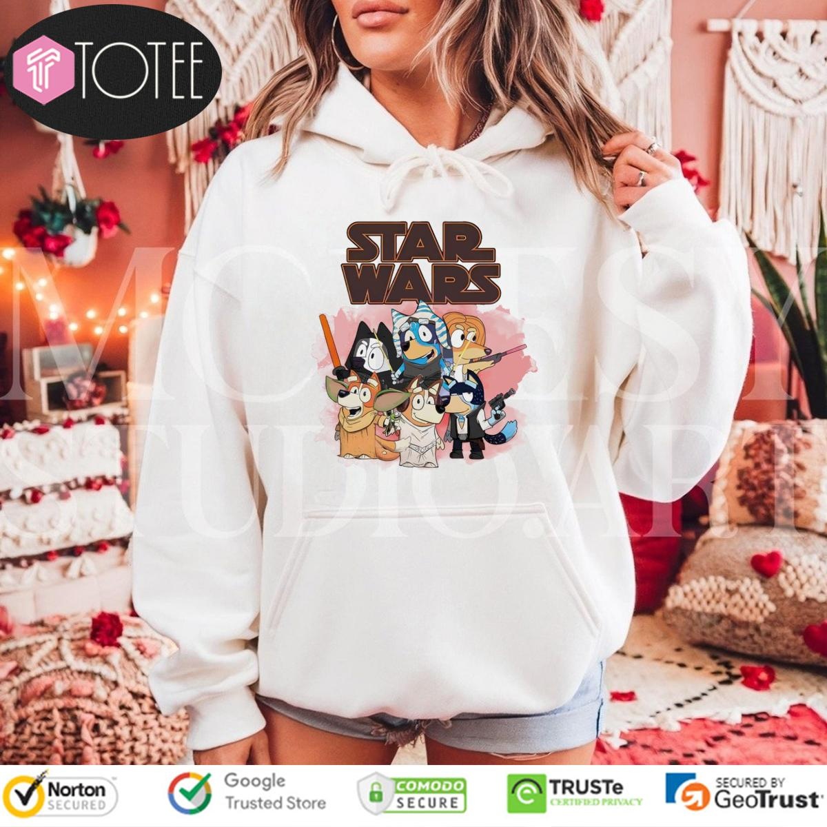 Star Wars Parody Bluey Family Hoodie