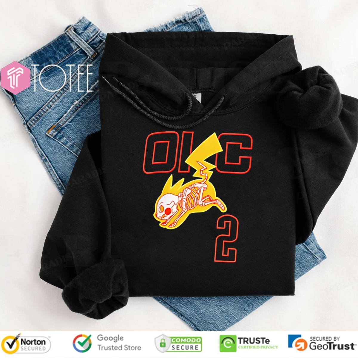Pikachu X-Ray Pokemon Oklahoma City Thunder Hoodie
