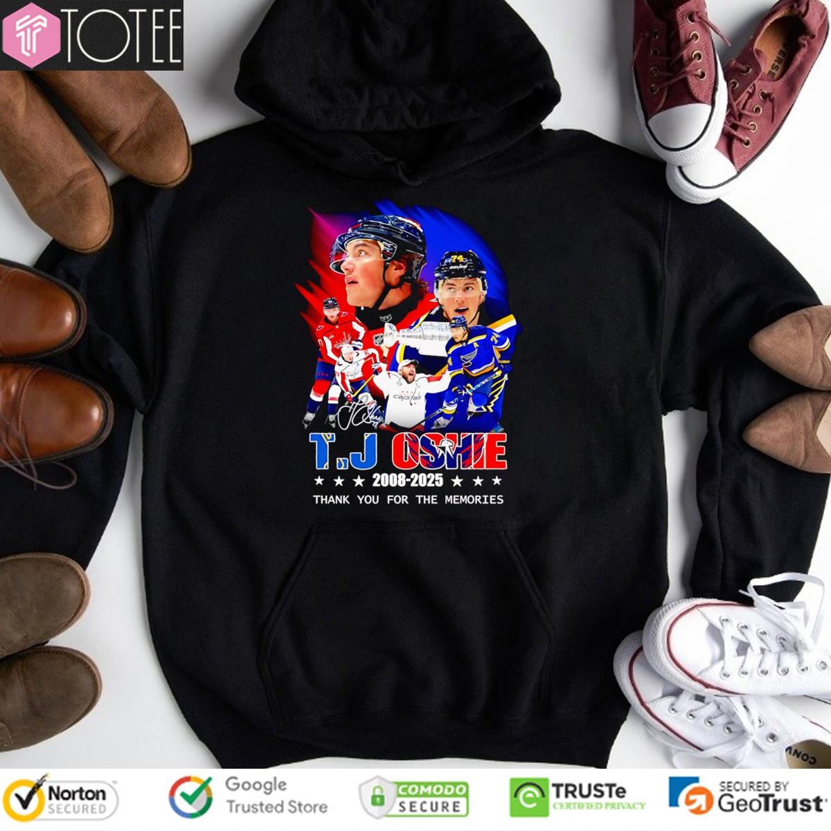 T. J. Oshie Washington Capitals 2008-2025 Signature Hoodie