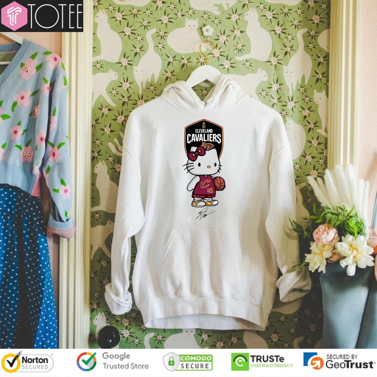 Cleveland Cavaliers Donovan Mitchell Hello Kitty Signatures Hoodie