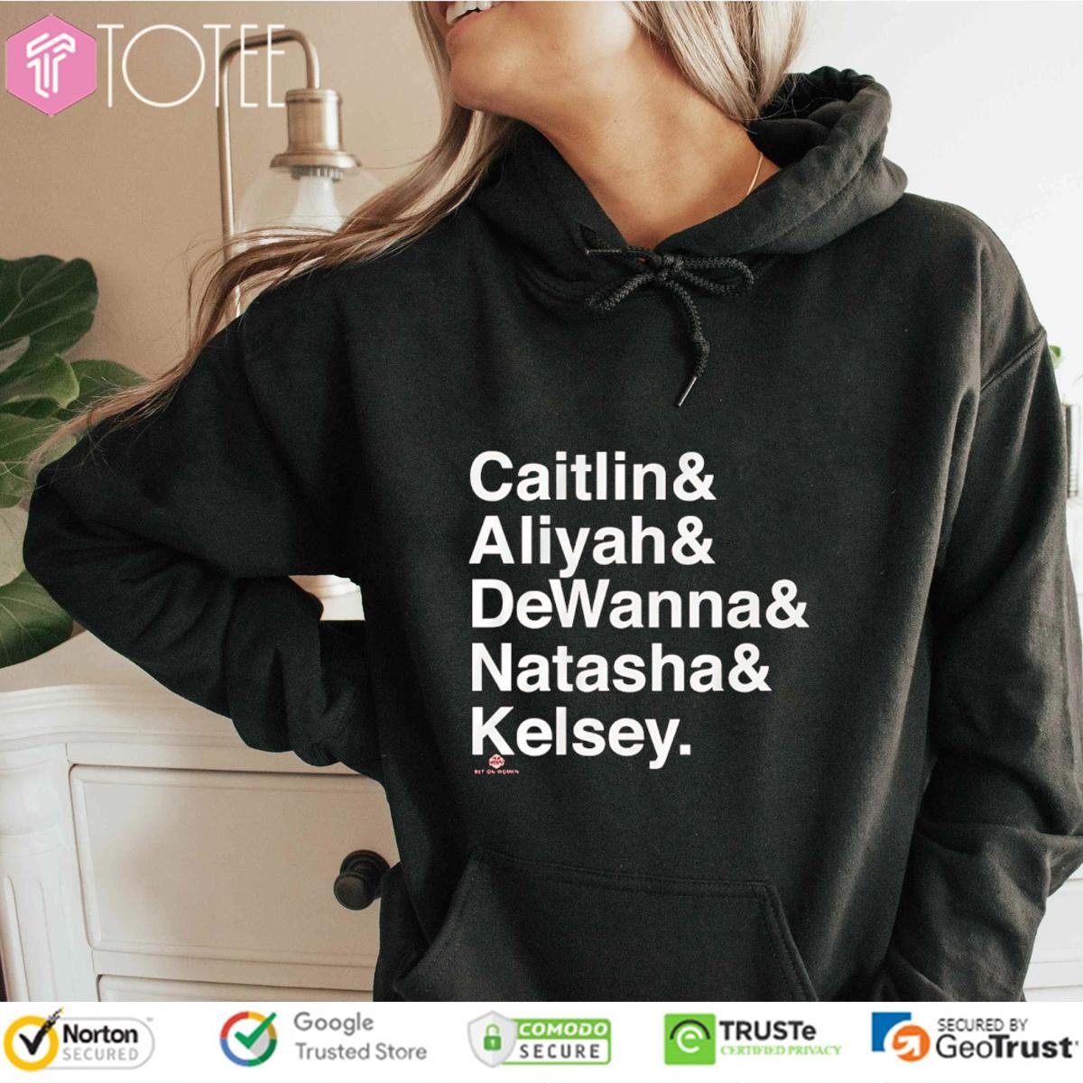 Indiana Fever Players Names Caitlin Aliyah Dewanna Natasha Kelsey Hoodie