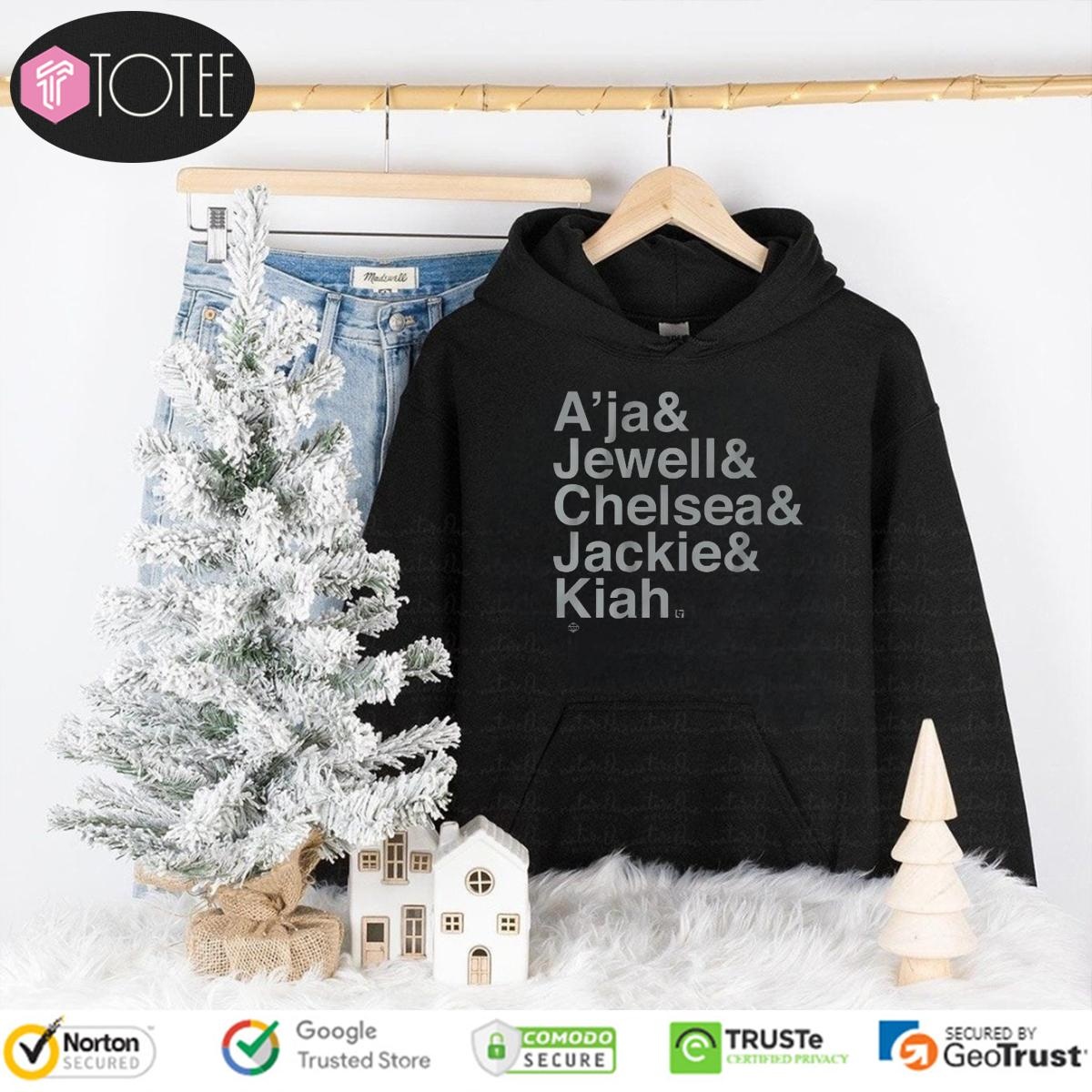 Las Vegas Aces Players Names Aja Jewell Chelsea Jackie Kiah Hoodie