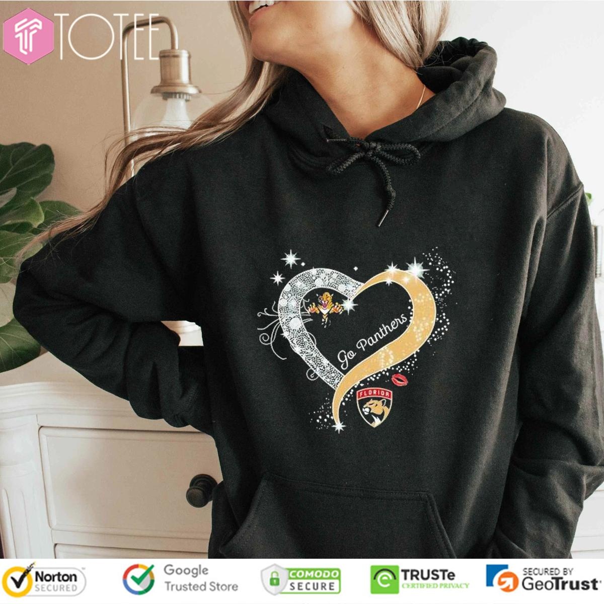 Florida Panthers Go Panthers Heart Shirt Hoodie