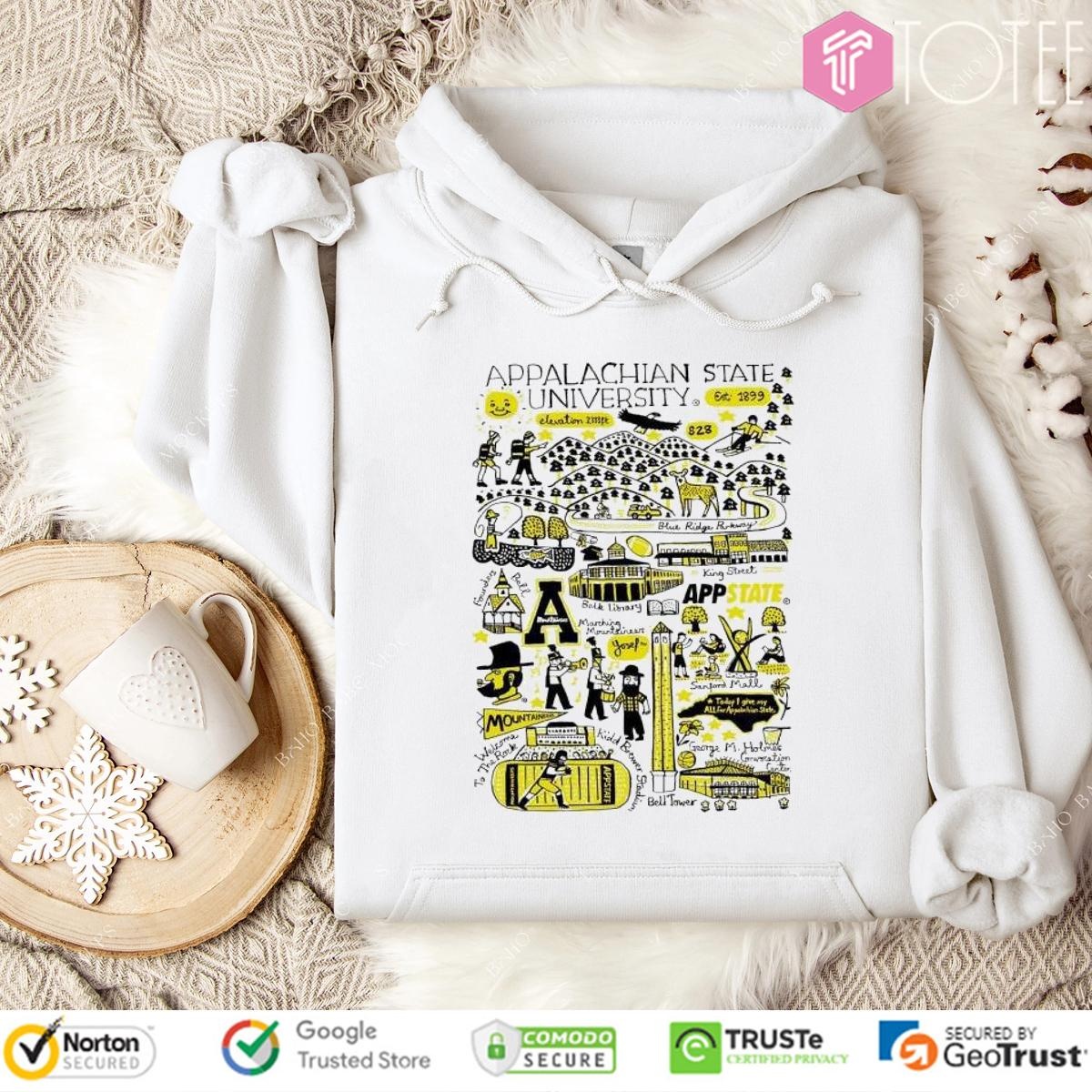 Appalachian State University Art Illustration Hoodie