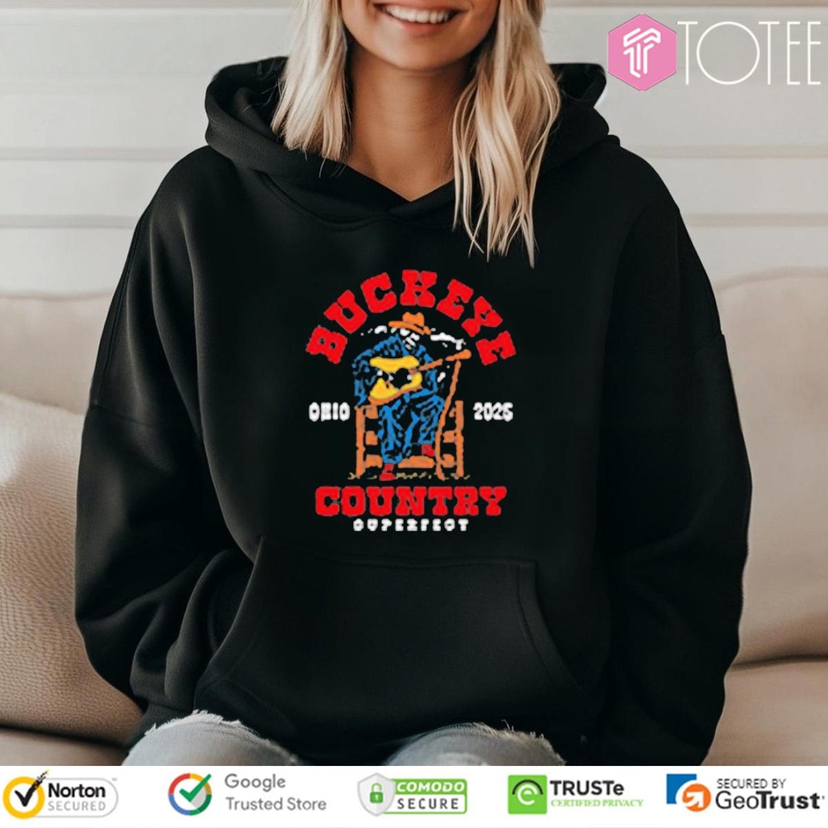 Buckeye Country Superfest Grim Reaper Guitar Ohio 2025 Hoodie