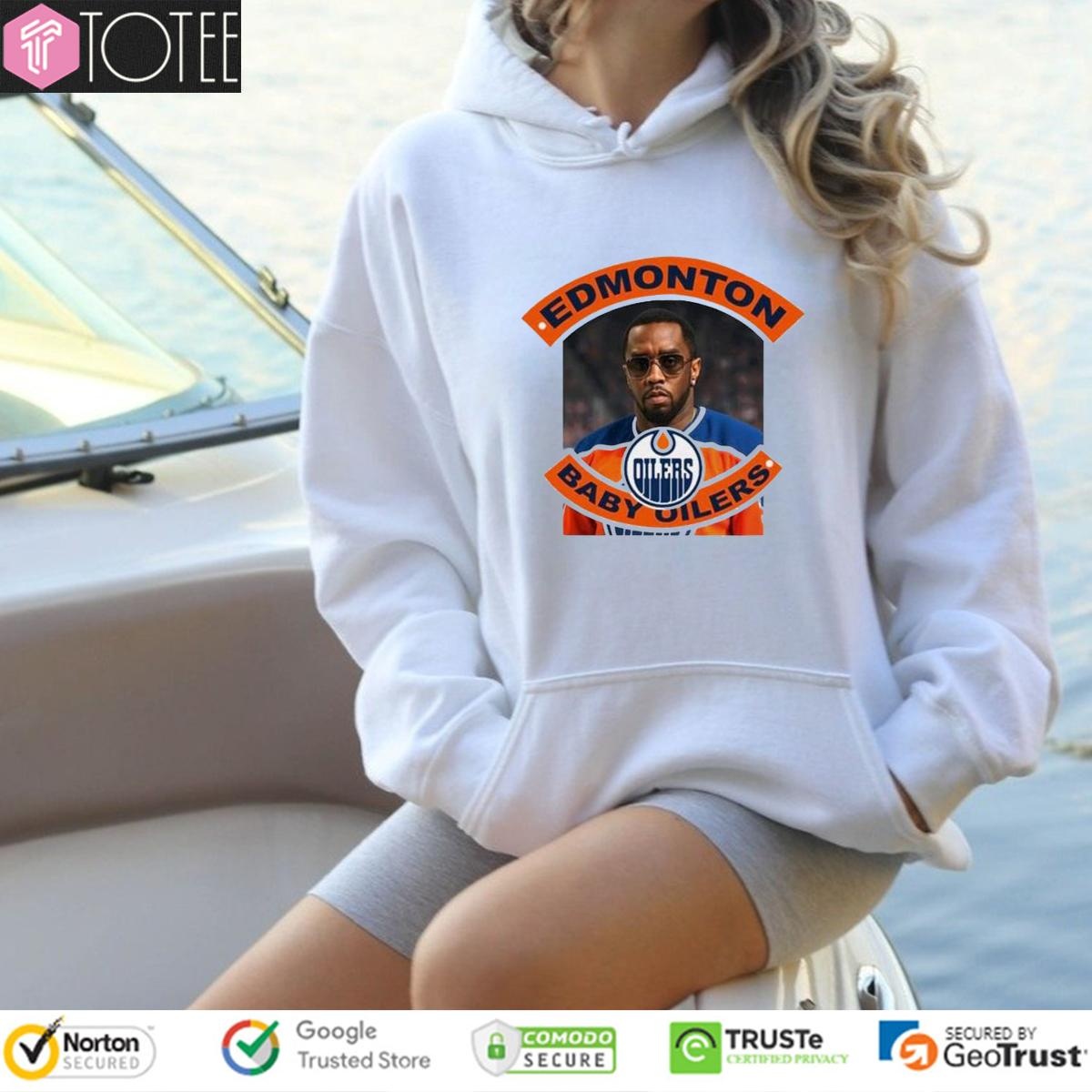 Edmonton Baby Oilers Parody Diddy Edmonton Oilers Hoodie