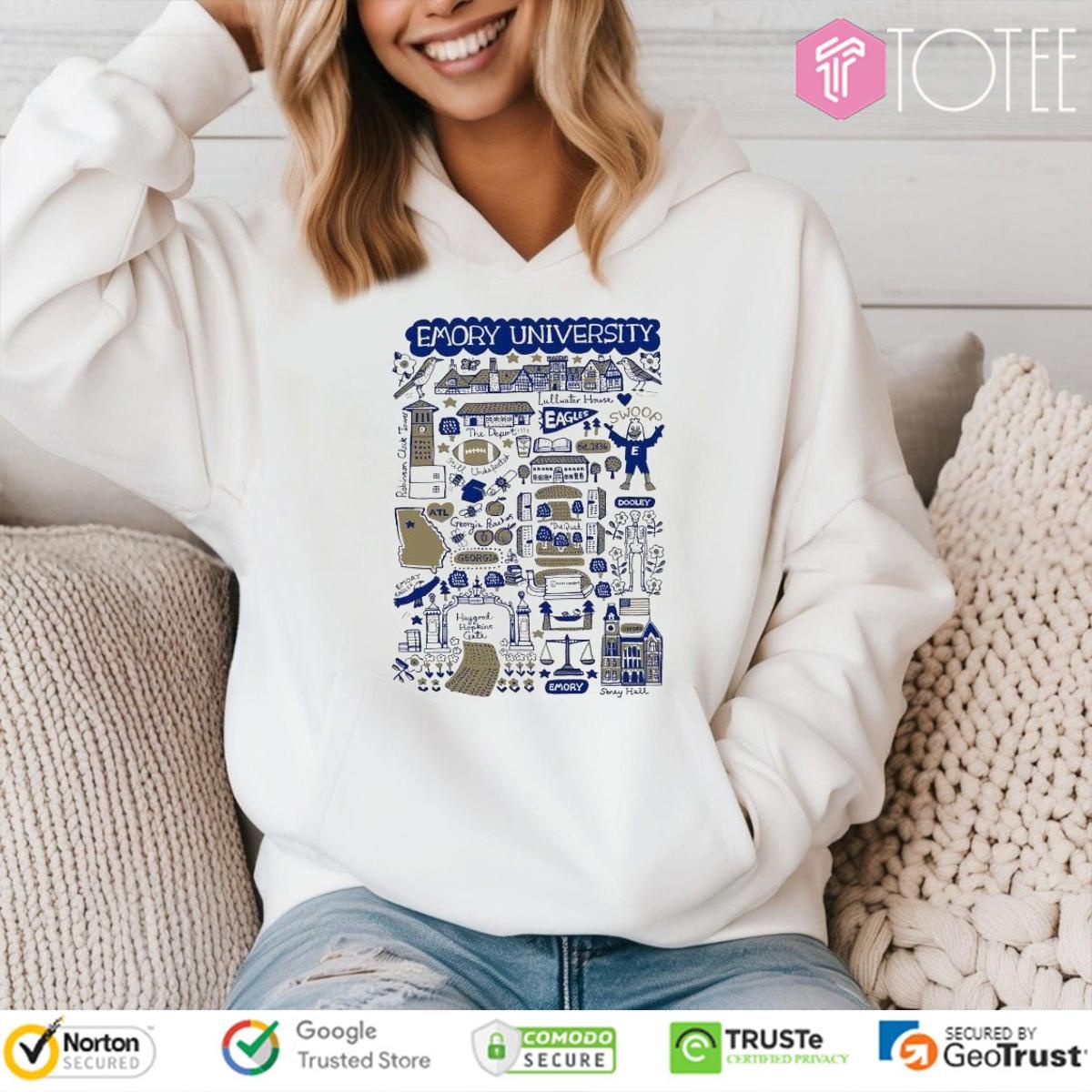 Emory University Art Illustration Hoodie