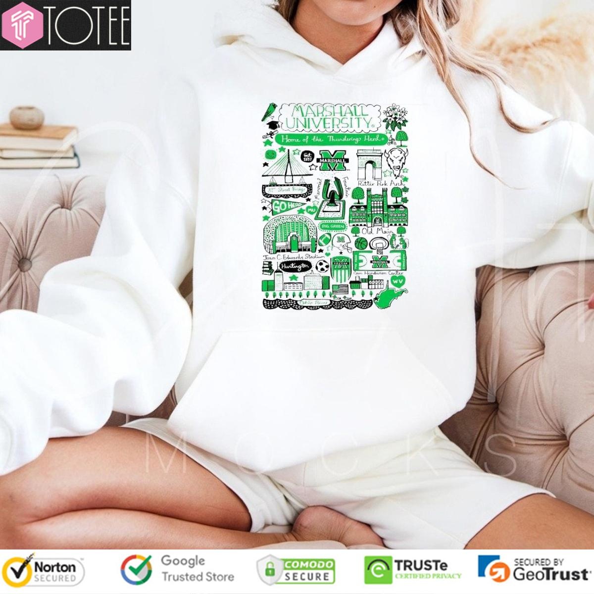 Marshall University Art Illustration Hoodie