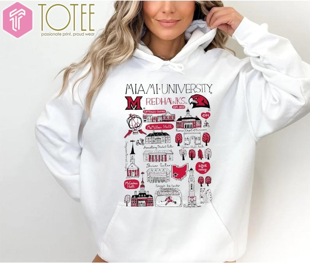 Miami University Redhawks Art Illustration Hoodie