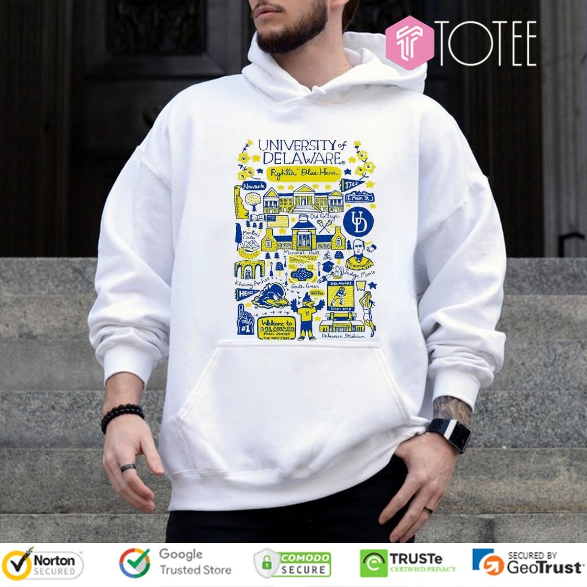 University Of Delaware Art Illustration Hoodie
