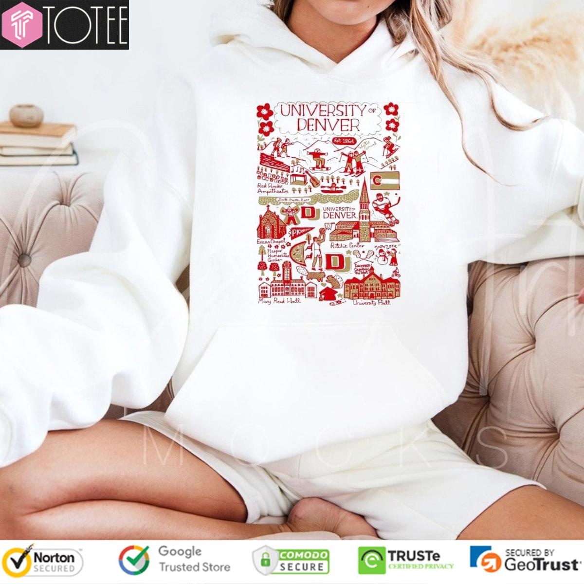 University Of Denver Art Illustration Hoodie