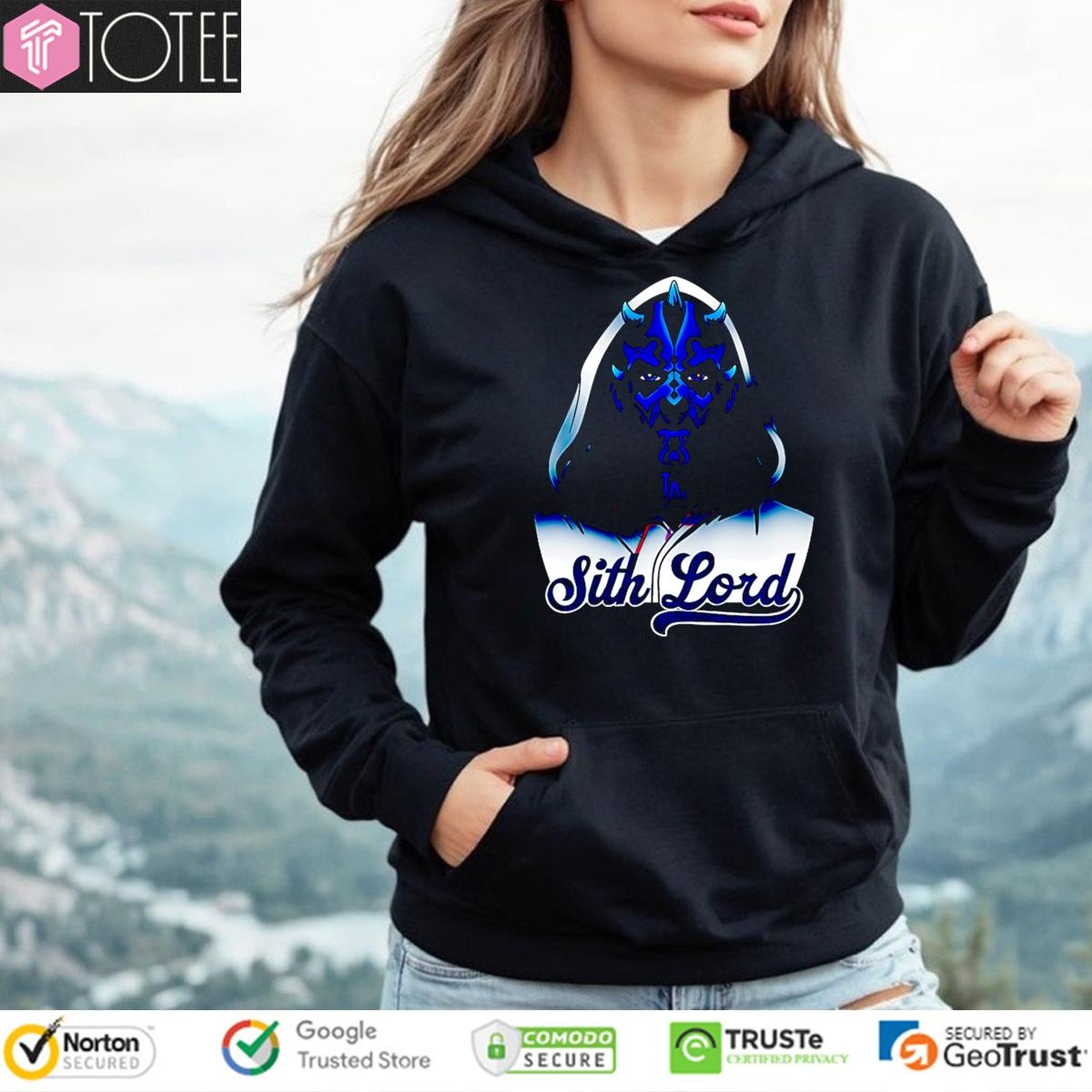 Star Wars Sith Lord Parody Los Angeles Dodgers Baseball Hoodie