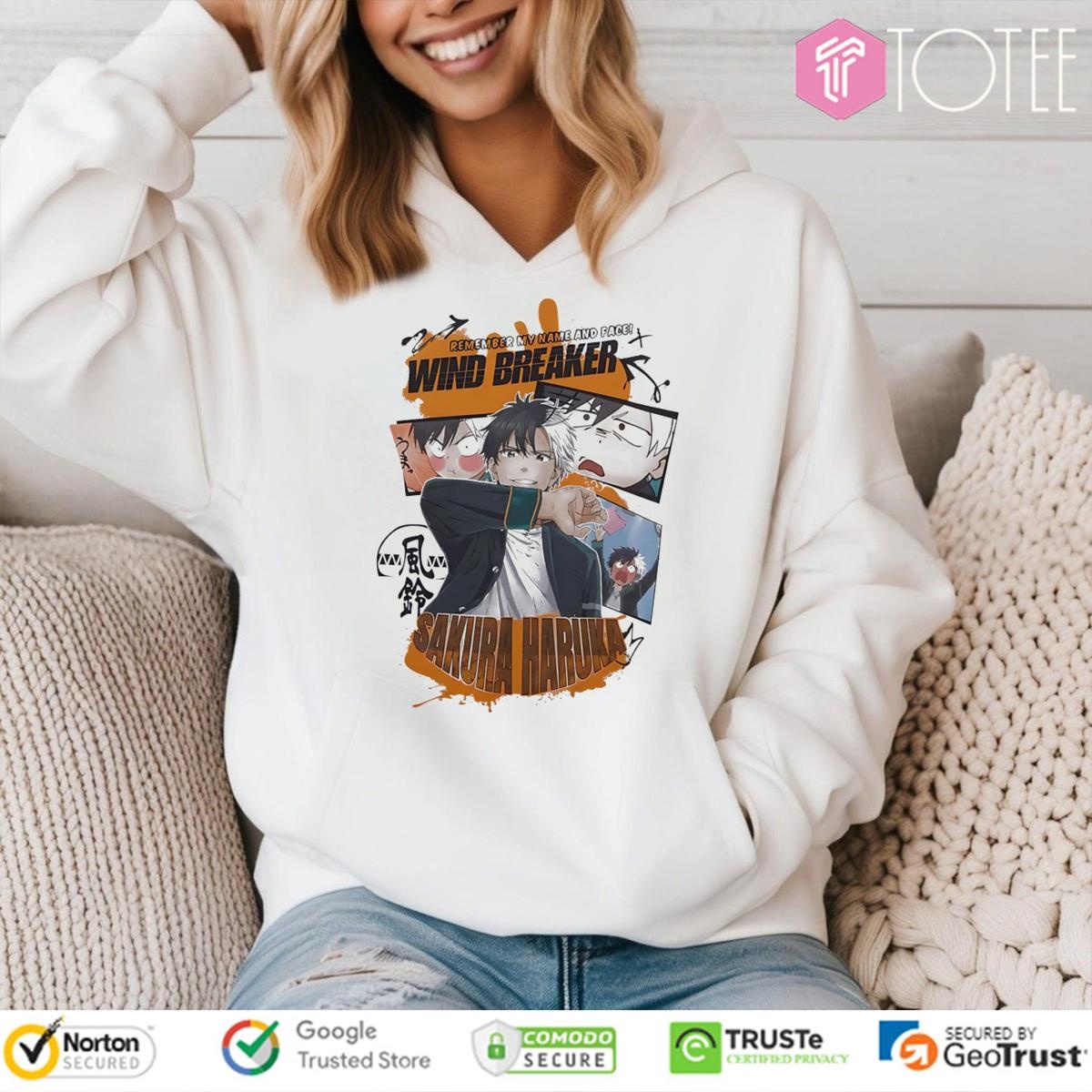 Wind Breaker Sakura Haruka Remember My Name And Face Hoodie