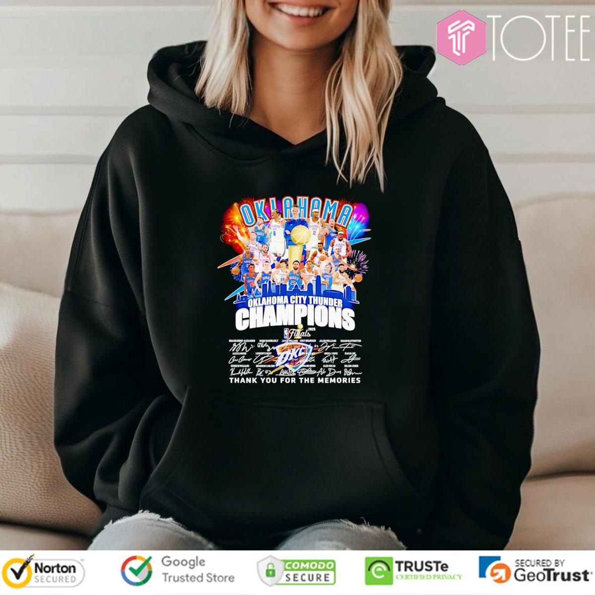 Oklahoma City Thunder Champions Signed Hoodie