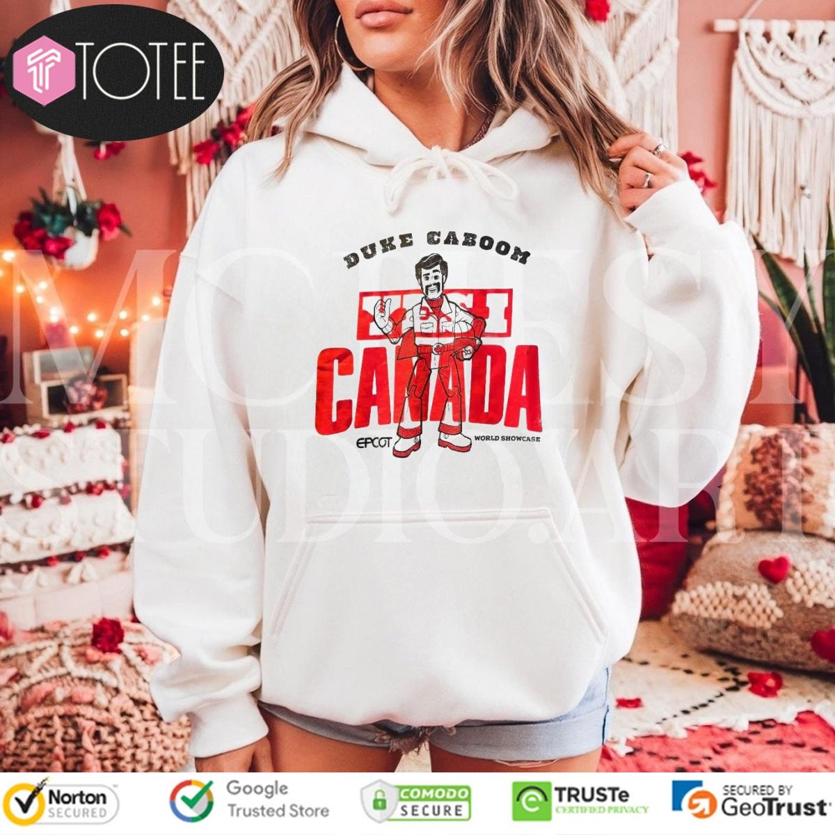 Yes I Canada Epcot World Showcase Duke Caboom Hoodie