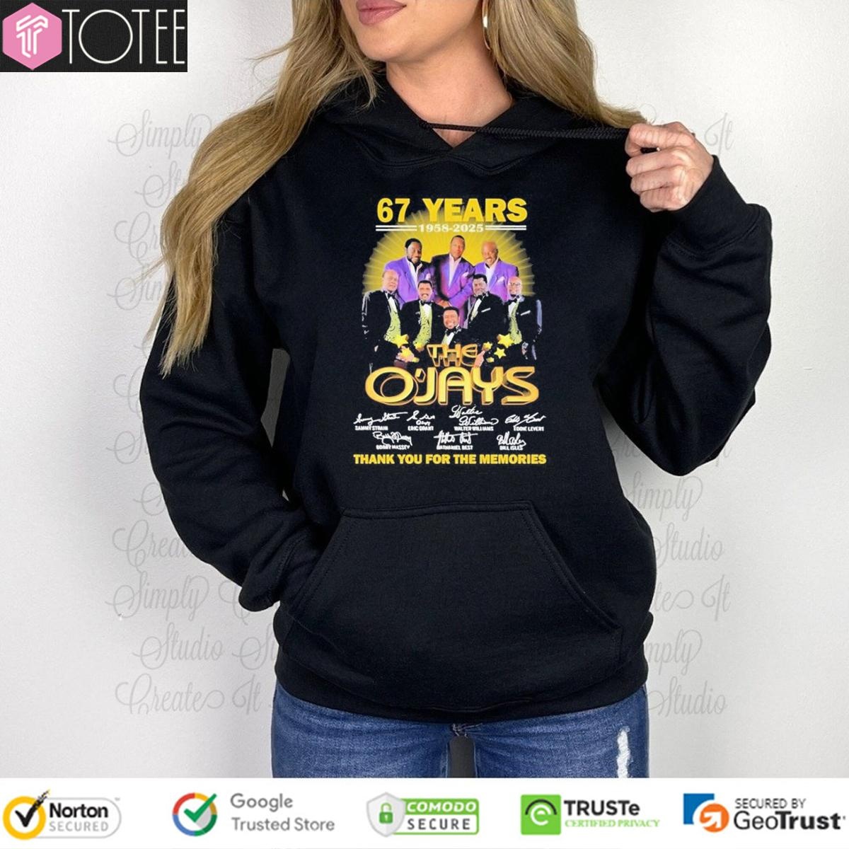 67 Years 1958-2025 The Ojays Signatures Hoodie