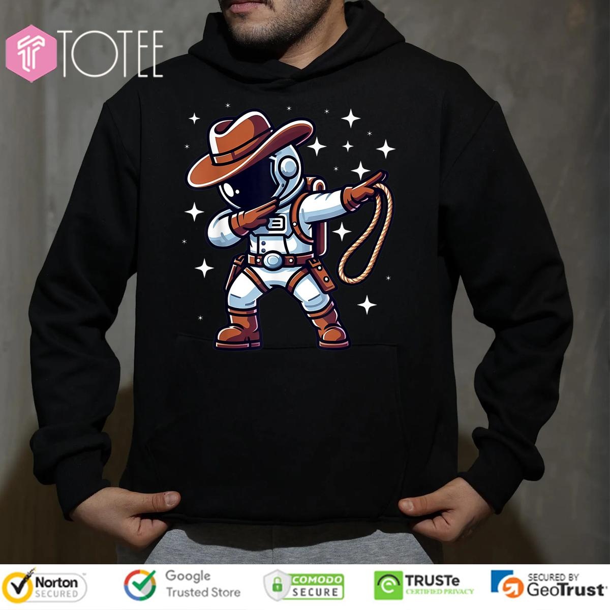 Dabbing Astronaut Cowboy Space Hoodie